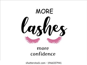 pink lashes vector design hand drawn