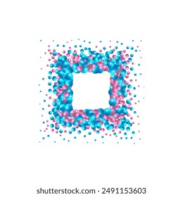 Capas rosas. Fondo ventoso. Elemento de diseño Abstractas. Marco cuadrado de la foto.