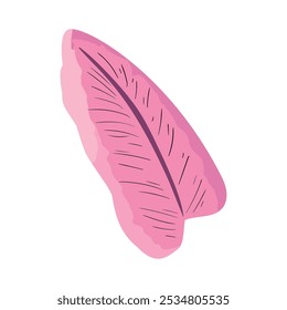pink leaf nature element isolated