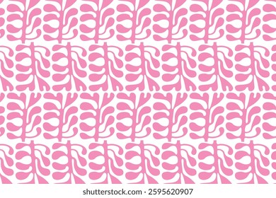 pink leaf seamless pattern for feminine theme fashion boutique background