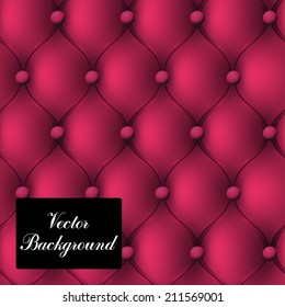 Pink leather upholstery.Vector background illustration. EPS10