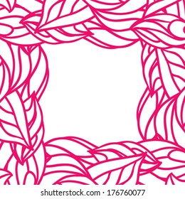 Pink leaves background