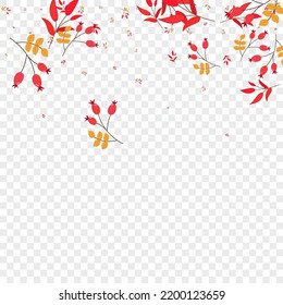 Pink Leaves Background Transparent Vector. Leaf Object Illustration. Green Foliage Image. Isolated Set. Berries Organic.