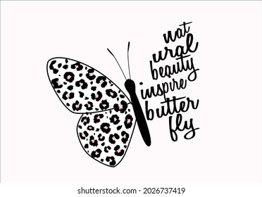 pink leopard butterfly vector design