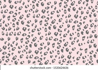 Pink leopard pattern. Animal print. Seamless vector background. Gepard wallpaper