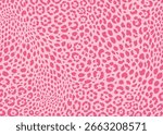 Pink Leopard pattern design. Animal print vector illustration background. Wildlife fur skin design illustration for web, home decor, fashion, surface, graphic design
