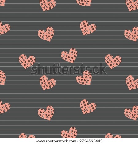Pink leopard print. Abstract vector seamless pattern with hand drawn spots. Elegant background with animal skin print of jaguar, cheetah, leopard fur. Modern glamour fashion design, trendy colors