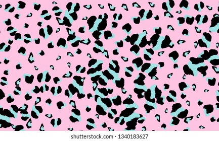 Animal Print Heart Leopard Texture Background Stock Vector (Royalty ...