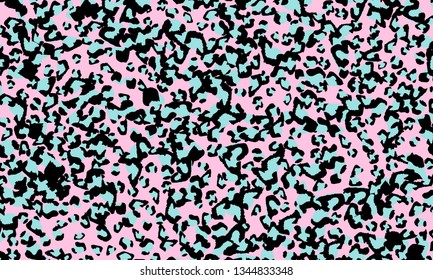 Pink leopard print design. Animal skin pattern. Vector illustration.