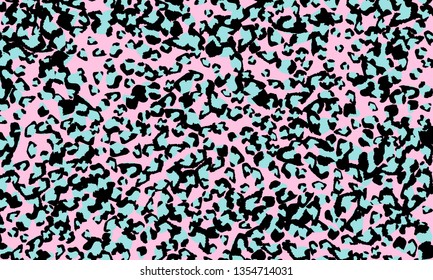 Pink leopard print design. Animal skin pattern. Vector illustration.