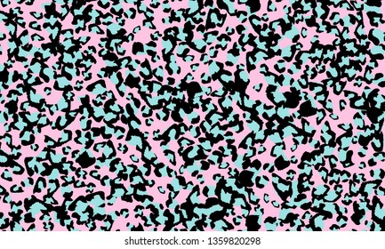 Pink leopard print design. Animal skin pattern. Vector illustration.