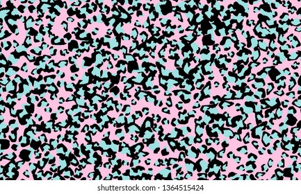 Pink leopard print design. Animal skin pattern. Vector illustration.