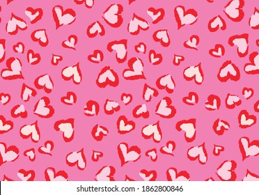 pink leopard print with heart