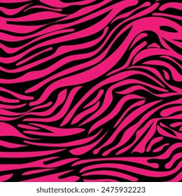 Vector con textura de piel de leopardo rosa. Patrón de piel de vida silvestre animal sin costuras. Fondo De Camuflaje De Piel De Leopardo.