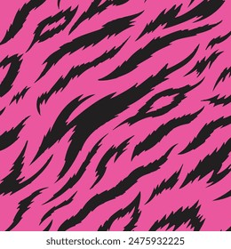 Pink Leopard Skin Texture Pattern Vector. Seamless Animal Wildlife Skin Pattern. Leopard Fur Camouflage Background.