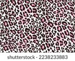 pink leopard vector design art seamless repeating pattern 