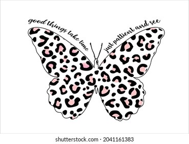 pink leopard wild vector design hand drawn