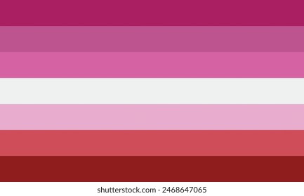 pink lesbian pride flag, pink lesbian pride flag vector illustration.