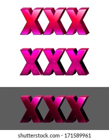 letras rosas x