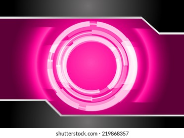 Pink Light Abstract Technology background for computer graphic website and internet.