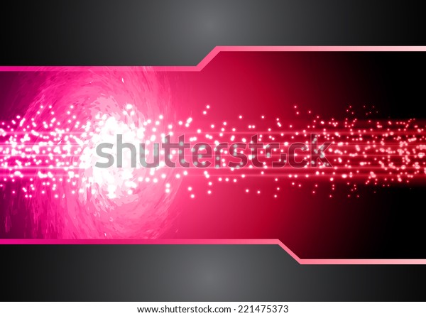 Pink Light Abstract Technology Background Computer Stock Vector