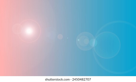 Pink and light blue lense flare effect background. Wallpaper background For Web and Mobile Applications, business infographic and social media, modern decoration, art illustration template design. 