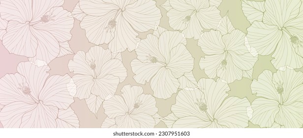 Fondo floral abstracto de gradiente rosa y verde claro. Antecedentes de los fondos de escritorio, decoración, carteles, tarjetas y presentaciones