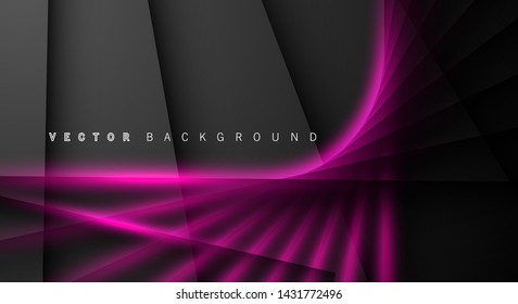 Pink light line shadow dark grey luxury background
