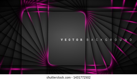 Pink light line shadow dark grey luxury background
