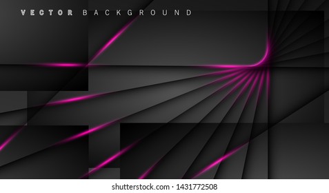 Pink light line shadow dark grey luxury background
