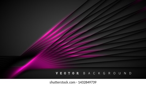 Pink light line shadow dark grey luxury background

