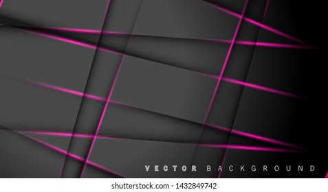 Pink light line shadow dark grey luxury background
