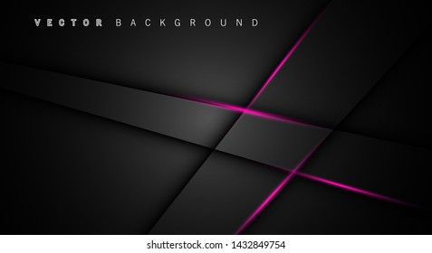 Pink light line shadow dark grey luxury background
