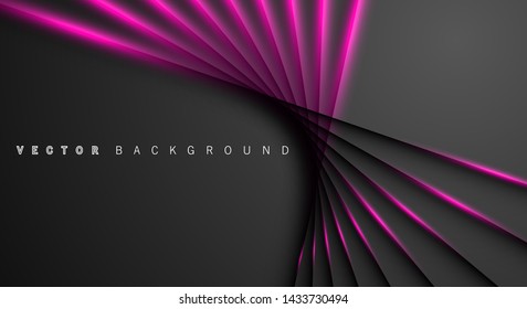 Pink light line shadow dark grey luxury background
