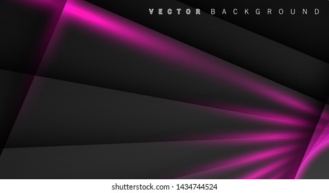 Pink light line shadow dark grey luxury background
