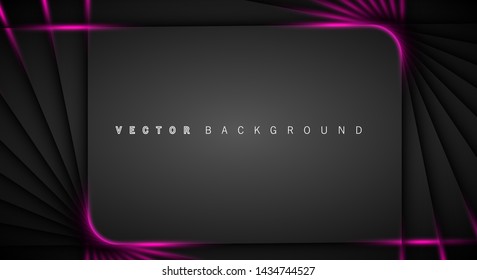 Pink light line shadow dark grey luxury background
