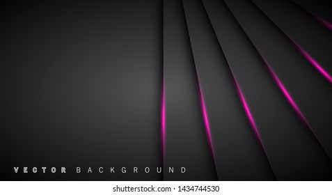 Pink light line shadow dark grey luxury background
