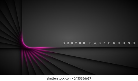 Pink light line shadow dark grey luxury background
