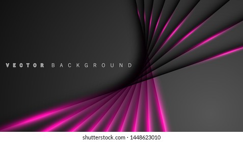 Pink light line shadow dark grey luxury background
