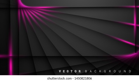Pink light line shadow dark grey luxury background
