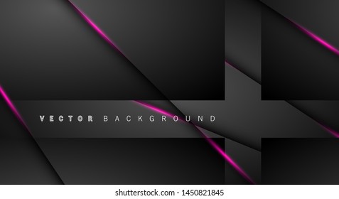 Pink light line shadow dark grey luxury background
