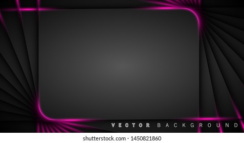 Pink light line shadow dark grey luxury background
