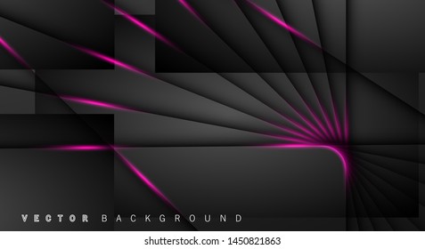 Pink light line shadow dark grey luxury background
