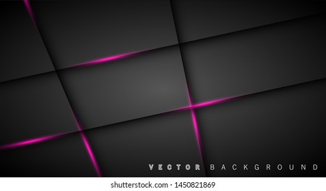 Pink light line shadow dark grey luxury background

