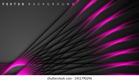 Pink light line shadow dark grey luxury background
