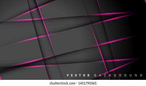 Pink light line shadow dark grey luxury background
