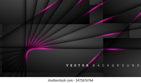 Pink light line shadow dark grey luxury background
