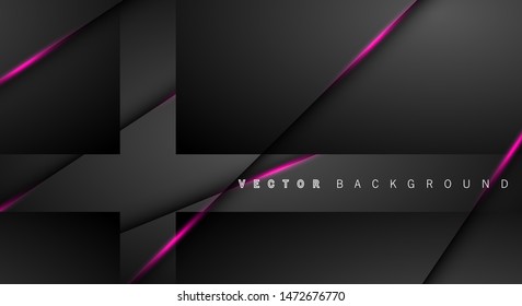 Pink light line shadow dark grey luxury background
