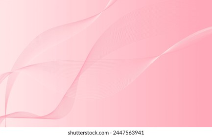 luz rosa con líneas ondulan curvas sobre fondo abstracto degradado liso