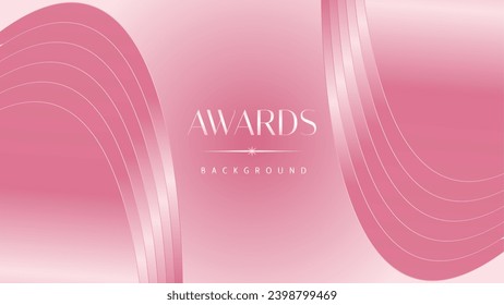 Pink light luxury award graphic background. Modern template premium corporate abstract design. Template trophy banner certificate dynamic. Vector illustration.